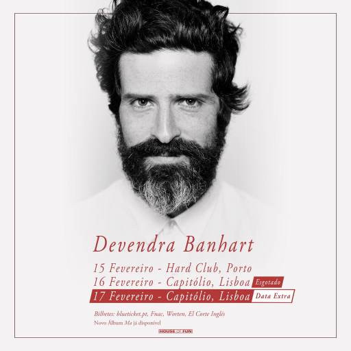 Cartaz: Devendra Banhart ao vivo em Portugal
