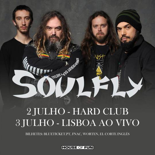 Cartaz: Soulfly em Portugal